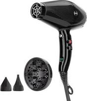 GAMMA+ G-TRONIC Dual Ionic 2500 Joninis plaukų džiovintuvas, profesionalus plaukų džiovintuvas, lengvas 390 g, įjungimo / išjungimo jungiklio jonų funkcija, bešepetėlinis skaitmeninis variklis, tylus (Schuko kištukas, juodas)