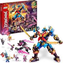LEGO 71775 Ninjago Nyas Samurai-X-Mech veiksmo figūrėlių rinkinys su 8 mini figūrėlėmis, įskaitant Golden Jay ir Master Wu, Ninja žaislas vaikams, puiki gimtadienio dovana berniukams ir mergaitėms