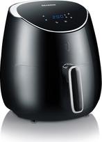 SEVERIN FR 2445 XXL mažo riebumo keptuvė, 2000 W, 5 l talpa, 1500 g kepimo kiekis, nerūdijantis plienas / juoda