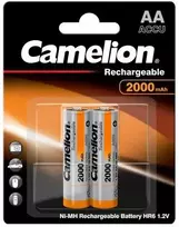 Baterija - Camelion HR6 AA 2000mAh 1.2V Įkraunamos baterijos 2 vnt