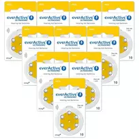 Klausos Aparato Baterija - Everactive Ultrasonic 10 PR70 1.45V 60 Vnt.