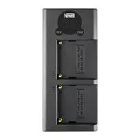 Dviejų kanalų įkroviklio ir dviejų NP-F570 baterijį Newell DL-USB-C rinkinys skirtas Sony