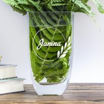 Stiklinė lašo formos vaza "Janina"