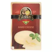 Kietas sūris pjaustytas riekutėmis DŽIUGAS, brandintas iki 12 mėnesių, 40% rieb., 150 g