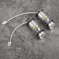 Car lights2Pcs H3 6000K 100W LED 20-SMD High Power Fog Driving DRL Light Bulbs HID