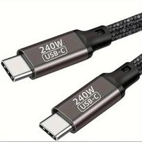 USB-C į USB-C kabelis 240W, 3,3 pėdos