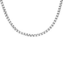 Collier - Fosilija - Ellis - Nerūdijantis plienas - Reguliuojamas ilgis 46-51 cm - Balta spalva
