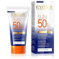 Apsauginis veido kremas nuo saulės Eveline Cosmetics Whitening SPF50, 50 ml