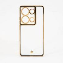 „iLike Xiaomi Poco M6 Pro“ TPU+PC su apsauginiu dėklu kamera, permatomas, juodas