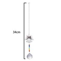 Pakabos dalys, Crystal Suncatcher Crystal Ball Rainbow Chakra su karoliukais kaip dovana, Angelų dekoracijų rinkinys iš 2, 1 stilius
