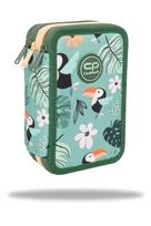Forminis trijų skyrių penalas su priedais CoolPack Jumper 3 Toucans F067662