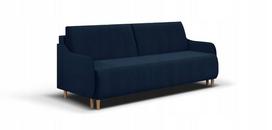 Sofa-lova BEST, 3 vietų, tamsiai mėlyna, modernus dizainas, miego funkcija