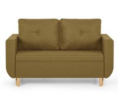 Sofa-lova DORO 2-vietė, 120x190 cm miegamoji dalis, klasikinio stiliaus, žalia tekstilė