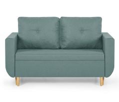 Sofa-lova DORO 2-vietė, mėtų spalvos, 120x190 miegamoji dalis, su patalynės dėže, klasikinio stiliaus