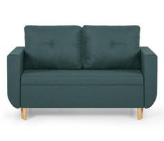 Sofa-lova DORO, 2 vietų, turkio spalvos, 120x190 cm miegamoji dalis, modernaus stiliaus