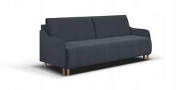 Sofa-lova GERIAUSIA 3-vietė pilka moderni konstrukcija su miego funkcija ir patalynės dėže