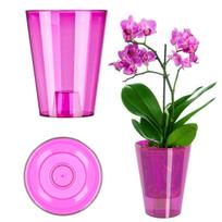 Orchidėjų vazono dėklas 12 cm, rožinis