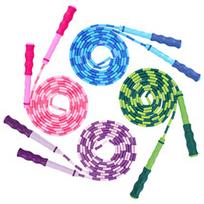 Jumping ropes,Jump Rope for Kids，Soft Beaded Skipping Rope Adjustable Tangle Fitness Skipping Rope Training Fit,