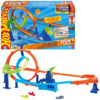 Trasų rinkinys Hot Wheels triukų trasos JHK73 dvigubos kilpos turbo triukų iššūkis, uniwersalny