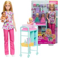 Lėlių rinkinys Barbie Pediatrės karjeros žaidimų rinkinys su 2 kūdikiais