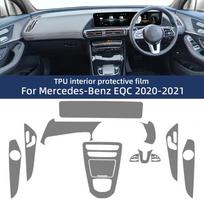 TPU apsauginė plėvelė Mercedes Benz EQC Eqc350 400 2020 2025 Automobilio interjero lipdukas Centrinė konsolė Oro srovės Pavarų svirtis Navigacija Prietaisų skydelis