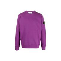 Stone Island Logotipo Ženklelis Megztinis su apvalia apykakle Magentos Spalvos Vyriški Viršutiniai Drabužiai Violetiniai 751563020-V0045 L