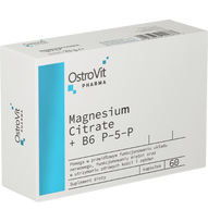OstroVit Pharma Magnesium Citrate+B6 P-5-P, 60 kap