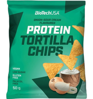 BioTech Protein Tortilla Chips, Onion-Sour Cream, 50 g