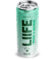 QNT Liife Energy & Collagen, Green Tea, Lemon Mint, 250 ml