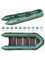 Pripučiama valtis Aqua Storm STK-420, žalia