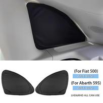 Fiat 500 2008-2025 Abarth 595 2012-2019 2020 2025 2025 2025 Vairas kairėje RHD Automobilio Galinės Sėdynės Vasaros Apsauga Nuo Saulės Trikampė Užuolaida Žaliuzė
