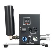 Dvigubo purkštuko CO2 stulpų dūmų mašina, DMX512 ir maitinimo valdymas, 150W scenos efektams, sukuria 6m/19.68ft aukščio dūmus juoda