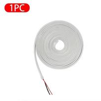 5M 12V LED Neon Strip Light Flexible Silicone Waterproof Rope Tube Tape Outdoor DIY Diode Neon Lamp for Home Garden Yard Decor warm white