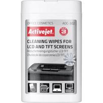 ActiveJet LCD ekranų valymo servetėlės 100 vnt.