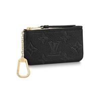 Louis Vuitton raktų dėklas Juodas Monogramos įspaustas Empreinte karvės odos Moteriški dėklai M80879 Box(Basic Set+Box)