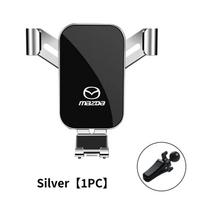 2025 Hot Car Phone Holder Cell Air Vent Mount Moblie GPS Support Stand For Mazda 6 3 CX5 5 2 323 CX7 Demio Atenza Axela MX30 CX3 juoda