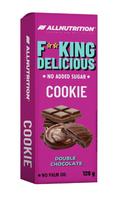 Fitking Cookie Double Chocolate – Traškus Šokoladinis Sausainis be Pridėtinio Cukraus | AllNutrition (128g)