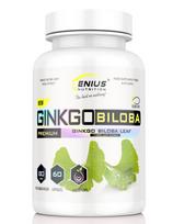 Ginkgo Biloba – ginkmedžio lapų ekstraktas kapsulėse | Genius Nutrition (60 kaps. / 60 porc.)