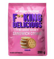 Fitking Delicious Sandwich Cookie – grietinėlės skonio sausainiai be pridėtinio cukraus | AllNutrition (200g)