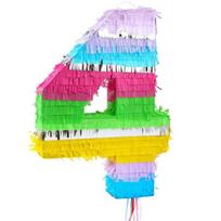 Skaičiaus formos piñata – skaičius 4