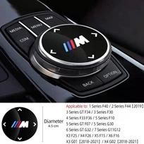 Car Interior Decorative Accessories Multimedia Button Cover Sticker For BMW  G20 G30 F10 F40 F44 F34 F30 G01 G02 G05 G06 G07 F25 1PCS