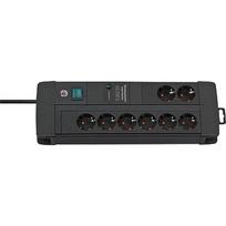 Brennenstuhl Premium-Line 8-way power strip Duo black, 3 meters, 60,000A surge protection 1256000678