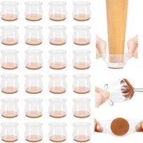 Kėdės kojų apsaugos Kėdės kojų dangteliai silikoniniai slankikliai 24pcs