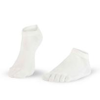 Knitido pirštuotos antimikrobinės kojinės Dr.Foot Silver Protect trumpos balta
