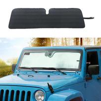 Automobilio priekinio stiklo apsauga nuo UV spindulių, saulės ir vėjo skydelis, dangtelis, skirtas Jeep Wrangler TJ JK 1997-2017, automobilio aksesuarai, stilingas juoda