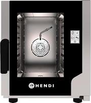 "HENDI Simple Touch" kombinuotoji garų krosnelė 5 x GN2/3 lakštams su 1 dvipusiu ventiliatoriumi, 99 programuojamos nuostatos, karšto oro ir garų orkaitė, garų krosnelė, 230 V/3200 W, 550 x 754 x (H) 662 mm, nerūdijantis plienas