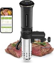 "KitchenBoss Sous Vide Garer Stick WiFi": "Sous Vide" lazdelė "Wi-Fi" tikslioji viryklė, panardinanti panardinimo aparatą, naudojant programėlę IPX7 vandeniui atsparus itin tylus LED jutiklinis ekranas 1100 W 40 °C - 90 °C