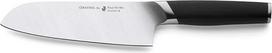 "Paul Wirths CERASTEEL Santoku" peilis, nedūžtantis ir itin aštrus keramikos ir nerūdijančio plieno ašmenys, ašmenų ilgis: 17,5 cm, keraminis peilis su stiklo pluošto rankena, ergonomiškas japoniškas peilis