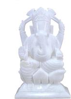 "StonKraft" 9 "baltas indiškas marmurinis akmuo Pooja Puja Ganesh Ganesha Ganpati Ganapati Murti Idol
