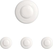 "Villeroy & Boch Afina" sriubos lėkštė 25 cm balta, tinkama plauti indaplovėje, tinkama naudoti mikrobangų krosnelėje, stalo indai, keramika, makaronai, gili lėkštė, sudedama aukščiausios kokybės porceliano lėkštė (4 vnt.)